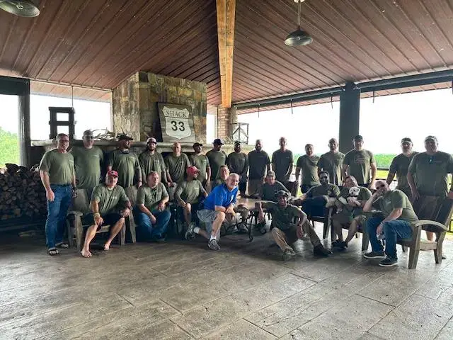 Veterans at Warrior Retreat at Shack 33