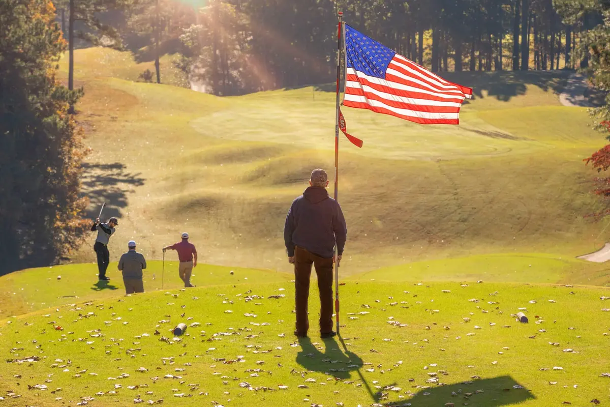 Golfers at War on the Greens